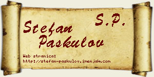 Stefan Paskulov vizit kartica